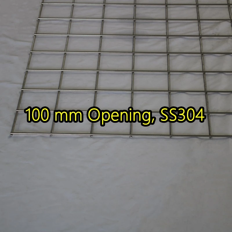 لوحة شبكية ملحومة بفتحة 100 مم SS304