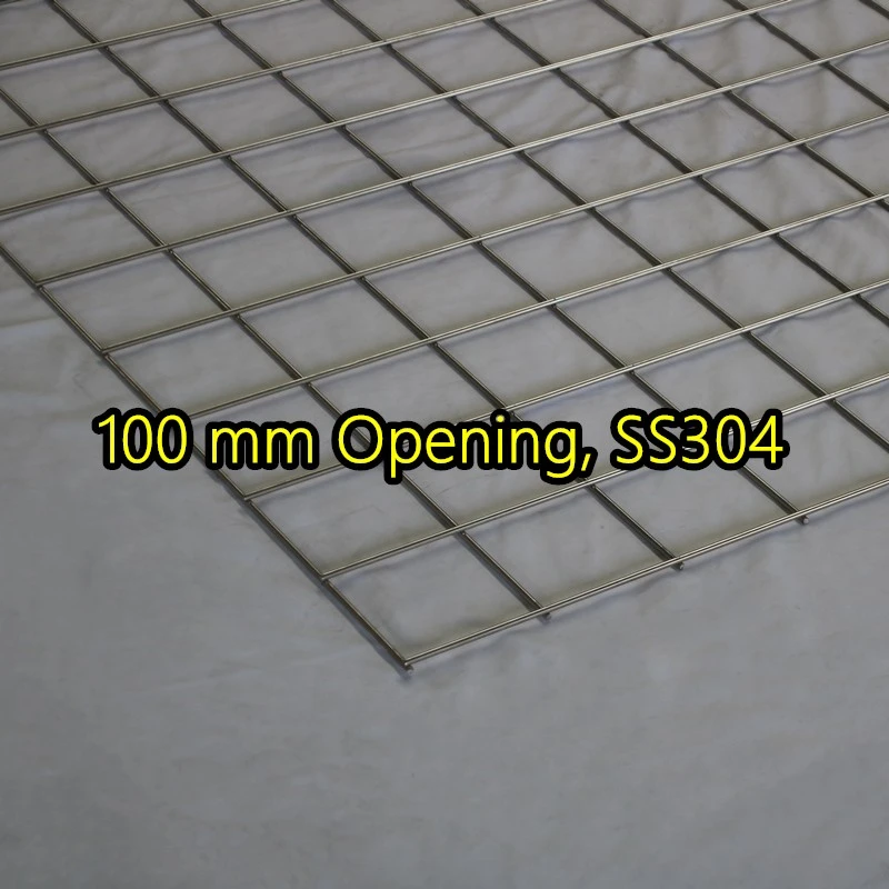 لوحة شبكية ملحومة بفتحة 100 مم SS304
