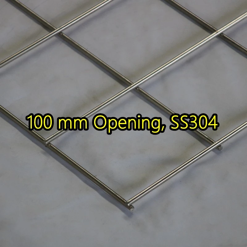 لوحة شبكية ملحومة بفتحة 100 مم SS304