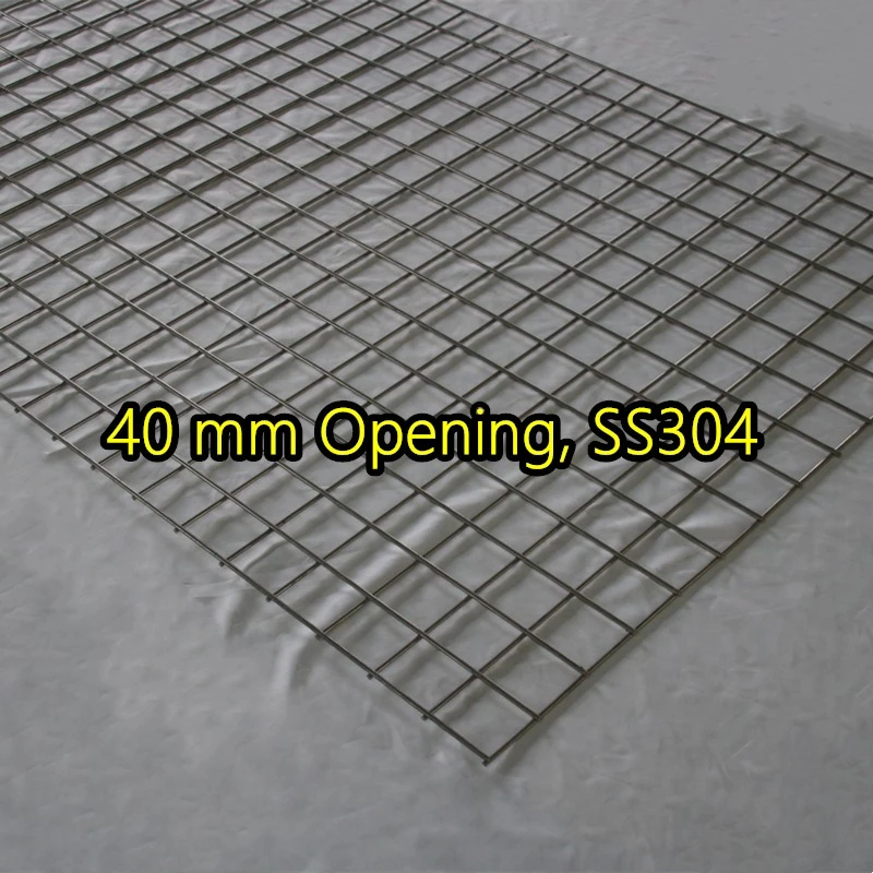 لوحة شبكية ملحومة بفتحة 40 مم SS304