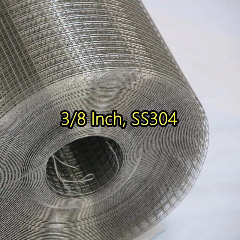 3/8 بوصة SS304 شبكة سلكية ملحومة