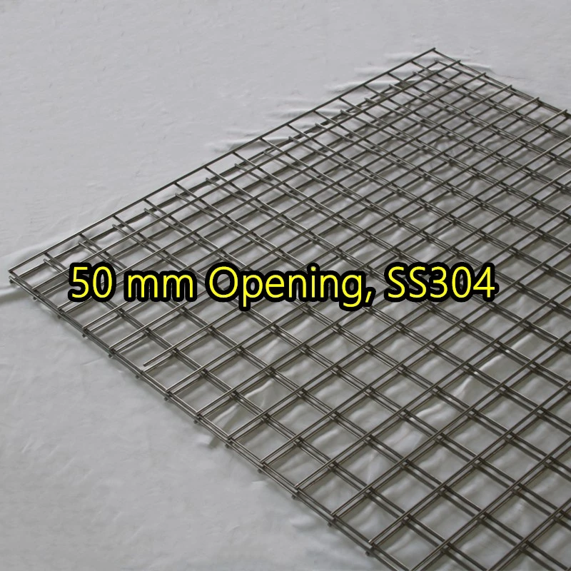 لوحة شبكية ملحومة بفتحة 50 مم SS304