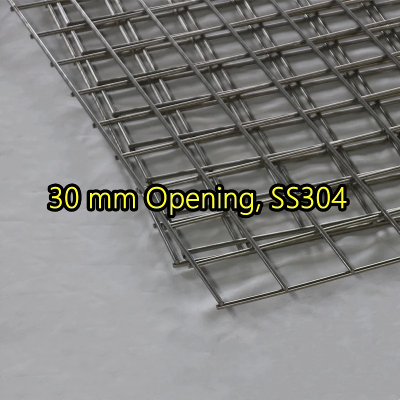 لوحة شبكية ملحومة بفتحة 30 مم SS304