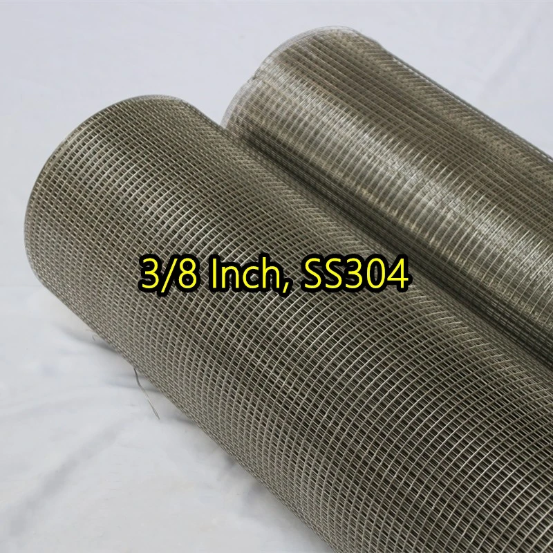 3/8 بوصة SS304 شبكة سلكية ملحومة
