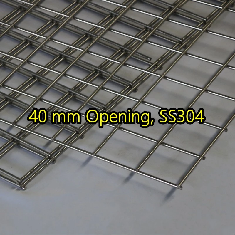 لوحة شبكية ملحومة بفتحة 40 مم SS304