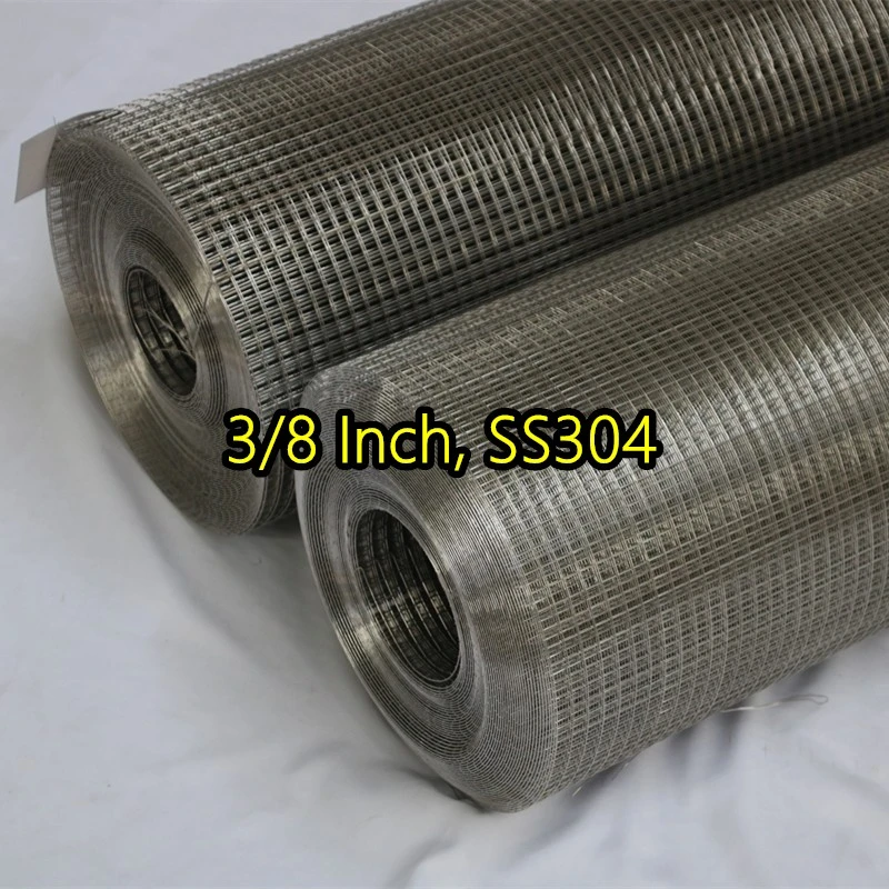 3/8 بوصة SS304 شبكة سلكية ملحومة