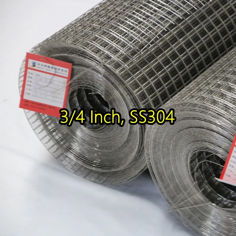 3/4 بوصة SS304 شبكة سلكية ملحومة