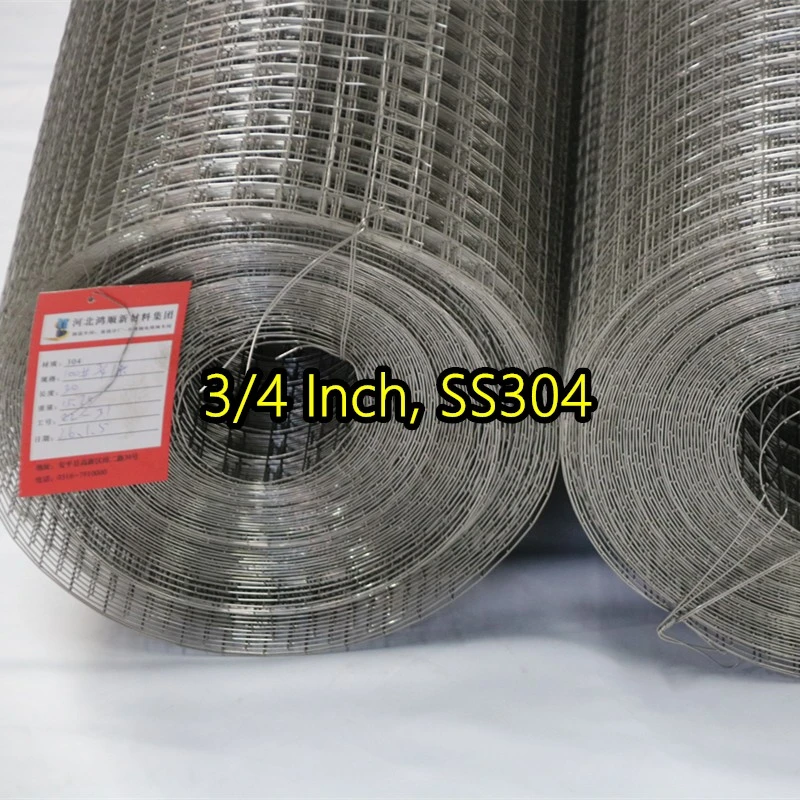 3/4 بوصة SS304 شبكة سلكية ملحومة